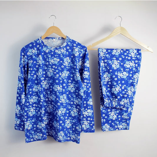 Blue White Floral