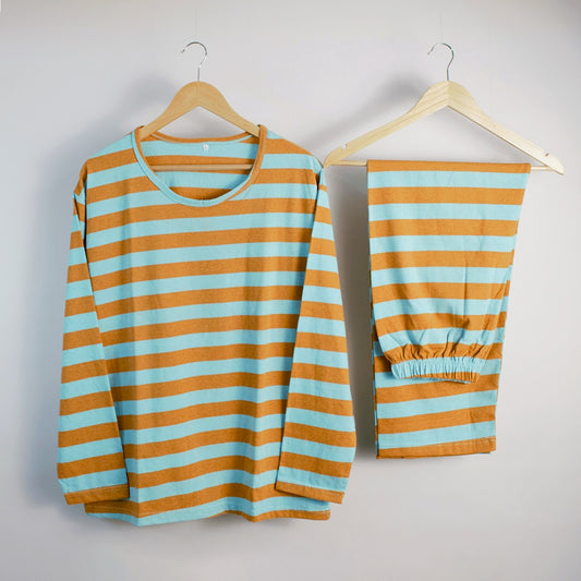 Mustard and Green Stripes